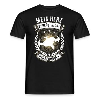 Mein Herz schlägt nicht Drohne Drone Quadcopter - Männer T-Shirt - Schwarz - Vorne - AI Model Male 178 light (178cm)
