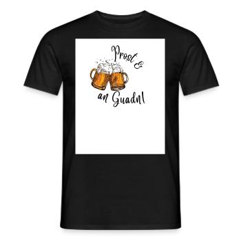Prost und an Guadn! - Männer T-Shirt - Schwarz - Vorne - AI Model Male 178 light (178cm)