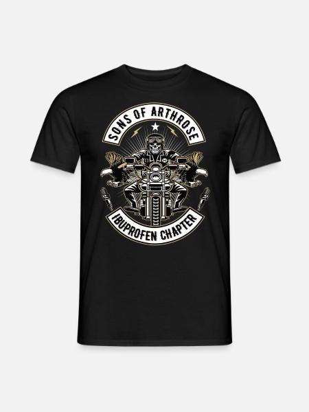 Sons Of Arthrose Motorrad Biker Motorradfahrer - Männer T-Shirt - Schwarz