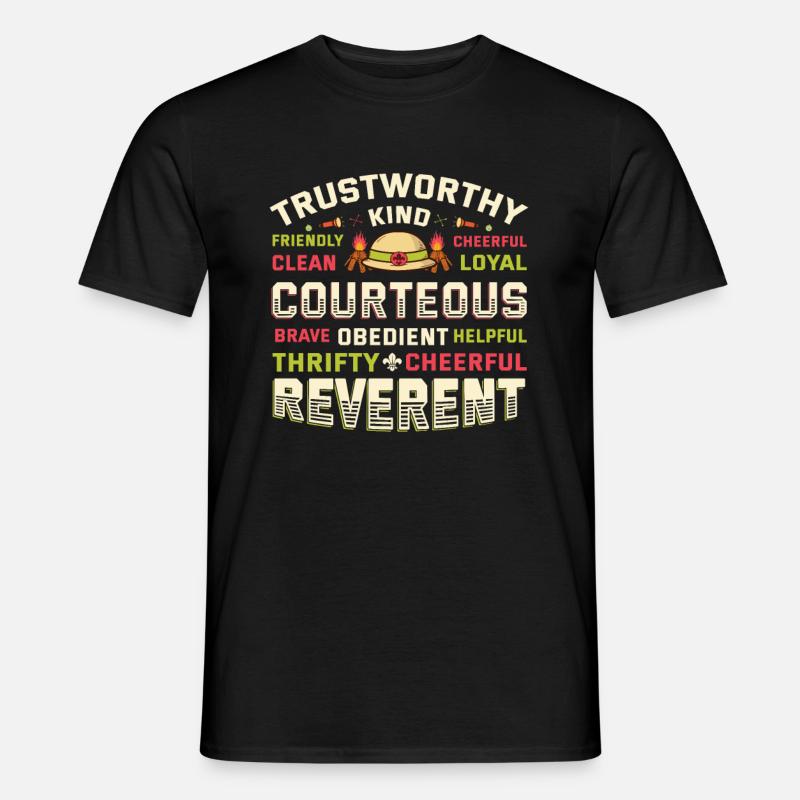 Scout Character Traits Scouting - Men’s T-shirt - black