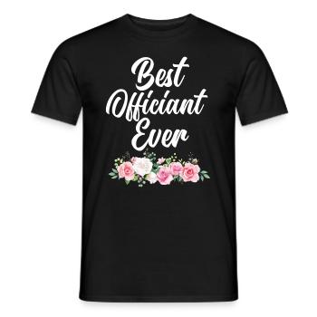 Registraire Registraire Registrar Mariage - T-shirt homme - noir - Devant - AI Model Male 178 light (178cm)