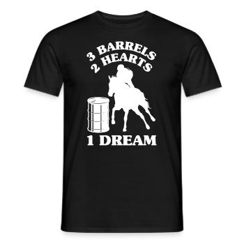 Lustige Pferderennen Pferderennen Geschenkidee - Männer T-Shirt - Schwarz - Vorne - AI Model Male 178 light (178cm)