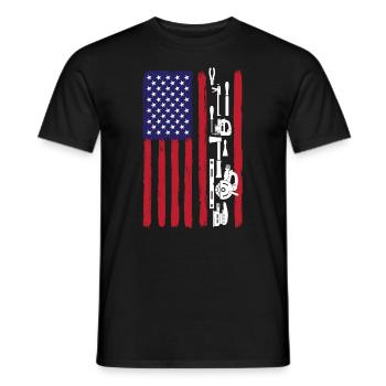Lustige Holzarbeiter Tischler Schreiner Zimmermann - Männer T-Shirt - Schwarz - Vorne - AI Model Male 178 light (178cm)