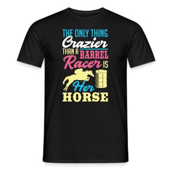 Lustige Pferderennen Pferderennen Geschenkidee - Männer T-Shirt - Schwarz - Vorne - AI Model Male 178 light (178cm)