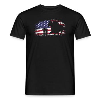Lustige Pferderennen Pferderennen Geschenkidee - Männer T-Shirt - Schwarz - Vorne - AI Model Male 178 light (178cm)
