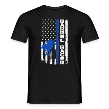 Lustige Pferderennen Pferderennen Geschenkidee - Männer T-Shirt - Schwarz - Vorne - AI Model Male 178 light (178cm)