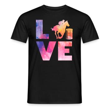 Lustige Pferderennen Pferderennen Geschenkidee - Männer T-Shirt - Schwarz - Vorne - AI Model Male 178 light (178cm)