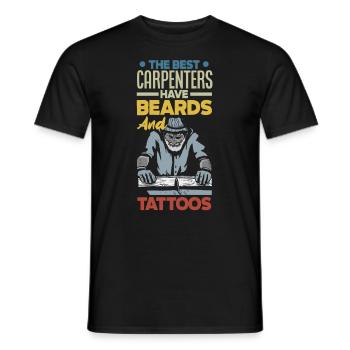 Lustige Holzarbeiter Tischler Schreiner Zimmermann - Männer T-Shirt - Schwarz - Vorne - AI Model Male 178 light (178cm)