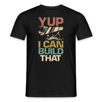 Drôle de menuisier Charpentier Charpentier Charpentier Charpentier - T-shirt homme - noir - Devant - AI Model Male 178 light (178cm)