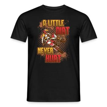 Un peu de saleté ne fait pas mal, le motocross. - T-shirt homme - noir - Devant - AI Model Male 178 light (178cm)