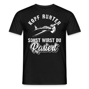 Modellflug Modellbau Modellfliegen | Modellbauer - Männer T-Shirt - Schwarz - Vorne - AI Model Male 178 light (178cm)