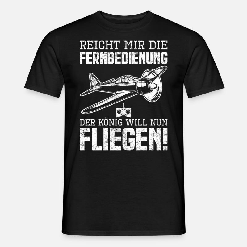 Modellbau Modellflug Pilot - Männer T-Shirt - Schwarz