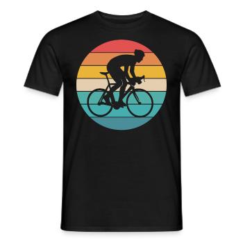 Bahnrad Fahrrad Sport Radfahrer - Männer T-Shirt - Schwarz - Vorne - AI Model Male 178 light (178cm)