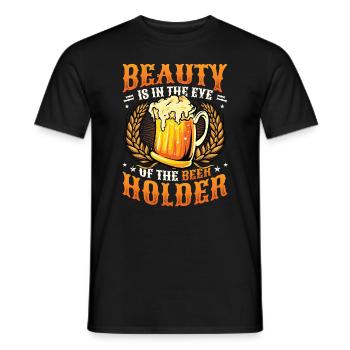Lustiger Biertrinker - Männer T-Shirt - Schwarz - Vorne - AI Model Male 178 light (178cm)