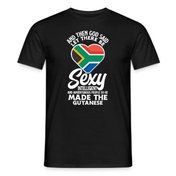 Lustiges Geschenk Zum Guyanischen Erbe - Männer T-Shirt - Schwarz - Vorne - AI Model Male 178 light (178cm)