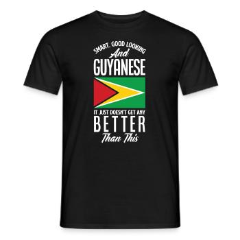 Smart Good Looking And Guyanese - Men's T-Shirt - black - Front - AI Model Male 178 light (178cm)