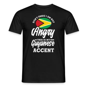 Lustiges Geschenk Zum Guyanischen Erbe - Männer T-Shirt - Schwarz - Vorne - AI Model Male 178 light (178cm)