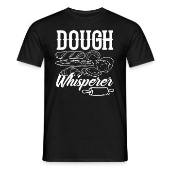 Funny Hobby Baker Gift - Men's T-Shirt - black - Front - AI Model Male 178 light (178cm)