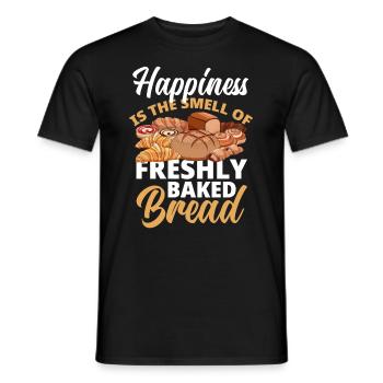 Funny Hobby Baker Gift - Men's T-Shirt - black - Front - AI Model Male 178 light (178cm)