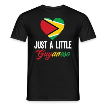 Just A Bit of Guyanese Guyana - Men's T-Shirt - black - Front - AI Model Male 178 light (178cm)