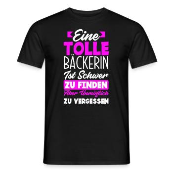 Lustiges Bäckerin Geschenk - Männer T-Shirt - Schwarz - Vorne - AI Model Male 178 light (178cm)
