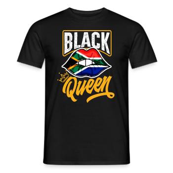 Melanin Afroamerikanisch Afroamerikanische Frau - Männer T-Shirt - Schwarz - Vorne - AI Model Male 178 light (178cm)