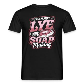 I Cannot Lye I Love Soap Making - Men's T-Shirt - black - Front - AI Model Male 178 light (178cm)