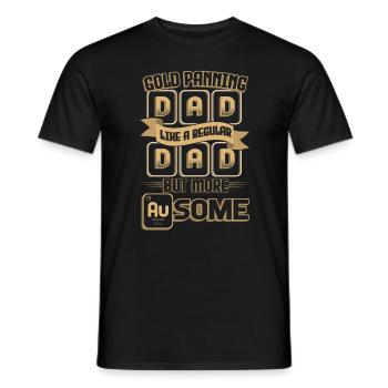Dad wie ein normaler Vater, aber mehr Bergbau. - Männer T-Shirt - Schwarz - Vorne - AI Model Male 178 light (178cm)