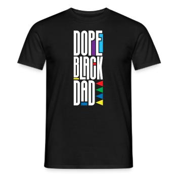 Melanin Afroamerikanisch Afroamerikanische Frau - Männer T-Shirt - Schwarz - Vorne - AI Model Male 178 light (178cm)