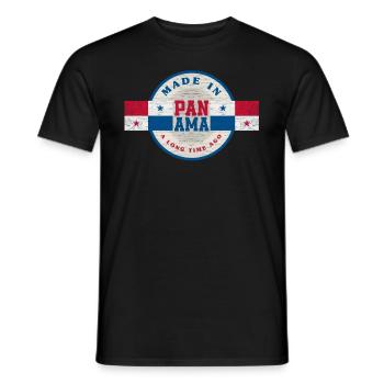 Lustiges Panama Panamaer Panamaerin Geschenk - Männer T-Shirt - Schwarz - Vorne - AI Model Male 178 light (178cm)