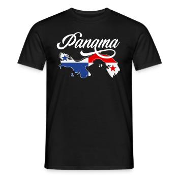Lustiges Panama Panamaer Panamaerin Geschenk - Männer T-Shirt - Schwarz - Vorne - AI Model Male 178 light (178cm)