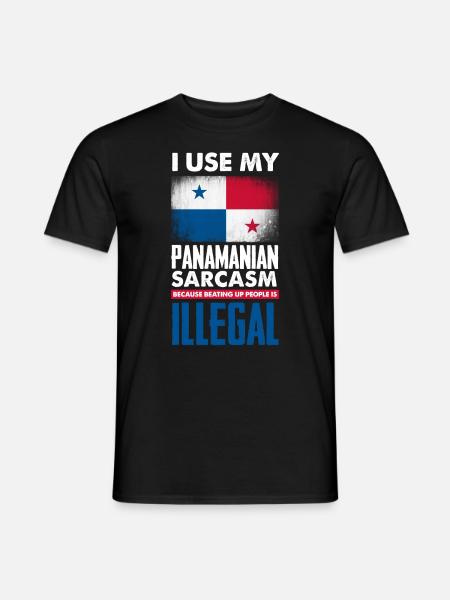 Funny Panama Panamanian Panamanian Gift - Men's T-Shirt - black