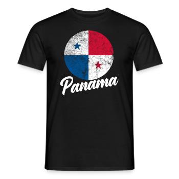 Lustiges Panama Panamaer Panamaerin Geschenk - Männer T-Shirt - Schwarz - Vorne - AI Model Male 178 light (178cm)