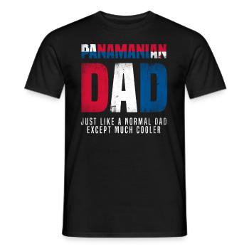 Lustiges Panama Panamaer Panamaerin Geschenk - Männer T-Shirt - Schwarz - Vorne - AI Model Male 178 light (178cm)