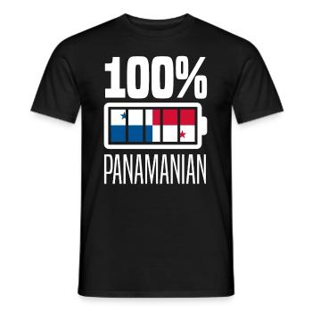 Lustiges Panama Panamaer Panamaerin Geschenk - Männer T-Shirt - Schwarz - Vorne - AI Model Male 178 light (178cm)