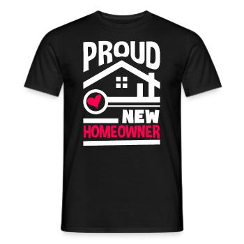Homeowner Home Purchase Gift - Men's T-Shirt - black - Front - AI Model Male 178 light (178cm)