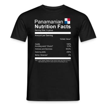 Lustiges Panama Panamaer Panamaerin Geschenk - Männer T-Shirt - Schwarz - Vorne - AI Model Male 178 light (178cm)