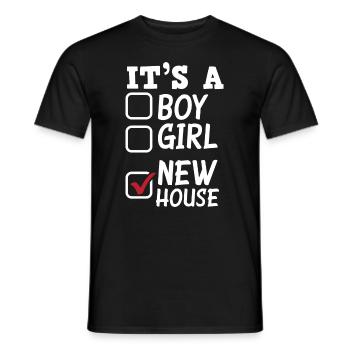 Homeowner Home Purchase Gift - Men's T-Shirt - black - Front - AI Model Male 178 light (178cm)