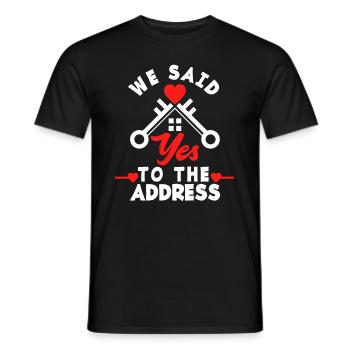 Homeowner Home Purchase Gift - Men's T-Shirt - black - Front - AI Model Male 178 light (178cm)