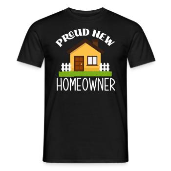 Homeowner Home Purchase Gift - Men's T-Shirt - black - Front - AI Model Male 178 light (178cm)