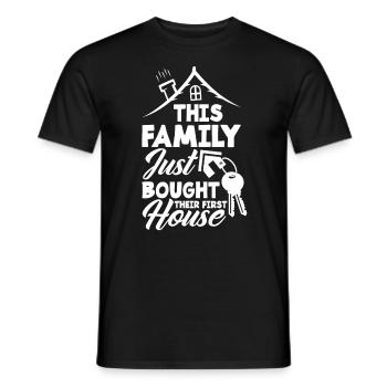 Homeowner Home Purchase Gift - Men's T-Shirt - black - Front - AI Model Male 178 light (178cm)
