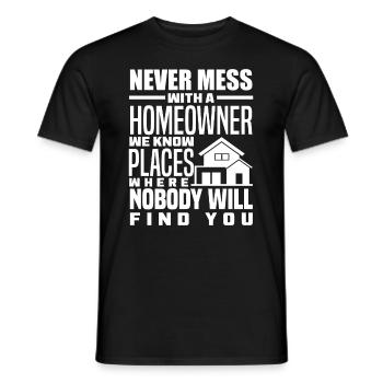 Homeowner Home Purchase Gift - Men's T-Shirt - black - Front - AI Model Male 178 light (178cm)