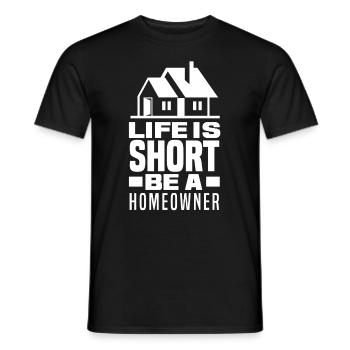Homeowner Home Purchase Gift - Men's T-Shirt - black - Front - AI Model Male 178 light (178cm)
