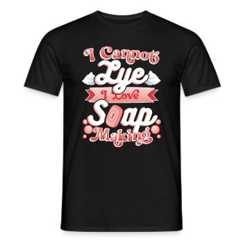 I Cannot Lye I Love Seifenherstellung - Männer T-Shirt - Schwarz - Vorne - AI Model Male 178 light (178cm)
