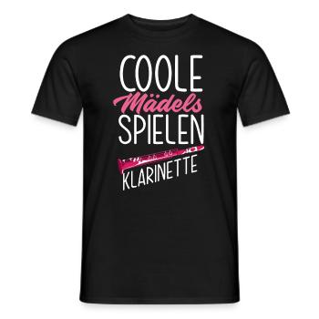 Lustiges Klarinette Klarinettist Geschenk - Männer T-Shirt - Schwarz - Vorne - AI Model Male 178 light (178cm)