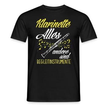 Lustiges Klarinette Klarinettist Geschenk - Männer T-Shirt - Schwarz - Vorne - AI Model Male 178 light (178cm)