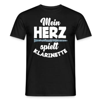 Lustiges Klarinette Klarinettist Geschenk - Männer T-Shirt - Schwarz - Vorne - AI Model Male 178 light (178cm)
