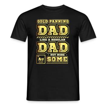 Dad wie ein normaler Vater, aber mehr Bergbau. - Männer T-Shirt - Schwarz - Vorne - AI Model Male 178 light (178cm)