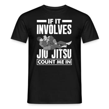 Jiu Jitsu Jiu Jitsu Jiu Jitsu - T-shirt homme - noir - Devant - AI Model Male 178 light (178cm)