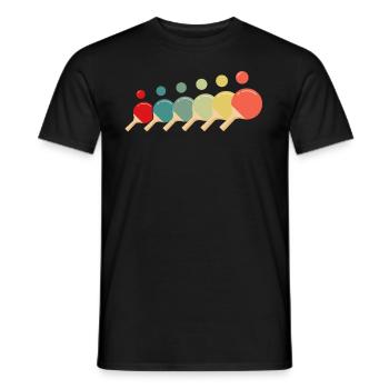 Fun Table Tennis Gift - Men's T-Shirt - black - Front - AI Model Male 178 light (178cm)
